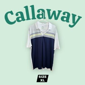 Callaway Navy and White Polo Shirt